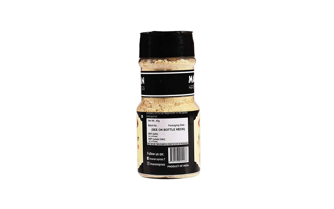 Manan Ginger Powder    Plastic Bottle  45 grams